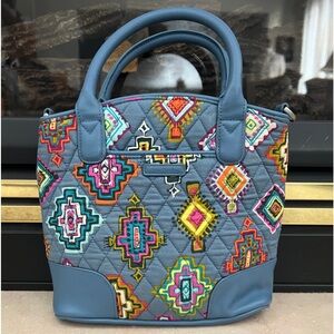 Vera Bradley Day Off Painted Medallions Satchel‎ NWOT